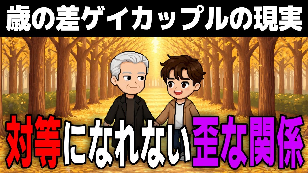 歳の差ゲイカップルの現実｜価値観の違いの悩みと続ける方法　#歳の差ゲイカップル #ゲイカップル #LGBT #ゲイ恋愛 #歳の差恋愛 #価値観の違い #カップルの悩み #同性愛