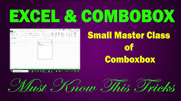 Small Master Class of ComboBox and Listbox | How to Remove Item after Selection