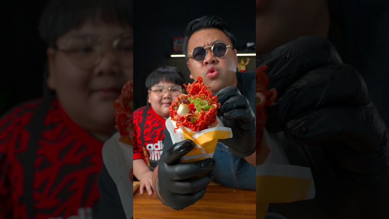 มาม่าเผ็ดสูตรพิเศษของน้องยอร์ช #shorts #cooking