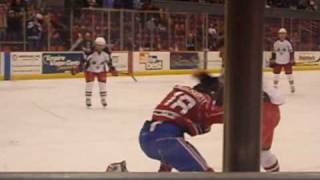 Derek Dorsett vs. Brett Engelhardt 3-19-08