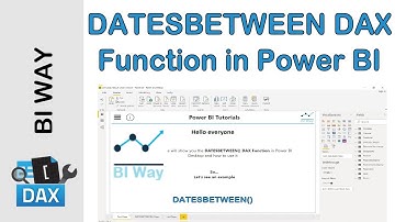 DAX Language - DATESBETWEEN Function in Power BI