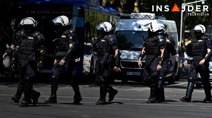 Nadmudrivanje policije i studenata u Bulevaru kralja Aleksandra