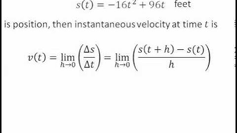 3.1 Introducing the Derivative Part 1