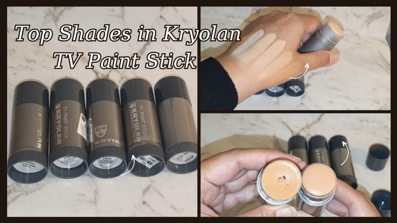 Kryolan Tv Paint Stick, 3 Important Shades for All Skin Tone