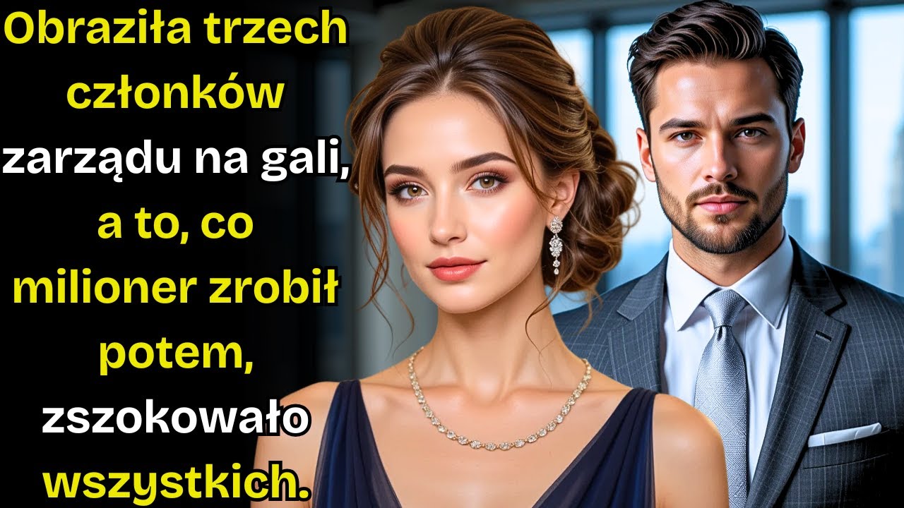 Obraziła trzech członków zarządu na gali, a to, co milioner zrobił potem, zszokowało wszystkich.