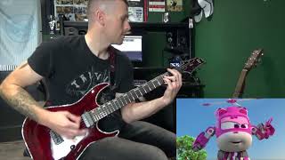 Super Wings Theme On Guitar