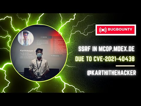 SSRF in mcop.mdex.de due to CVE-2021-40438 | Bugbounty | POC | @karthi_the_hacker