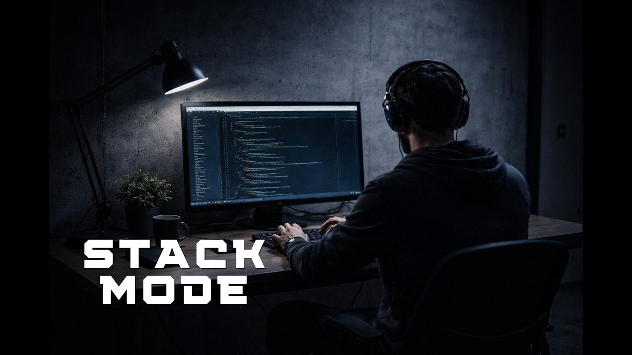 Coding Music for Deep Work — Stack Mode | Dark Synth Programming (3 Hours)