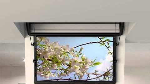 FPLCV4 flat panel ceiling lift - swivelling lift for tv