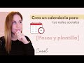 Cómo crear un CALENDARIO EDITORIAL para redes sociales [PASOS]