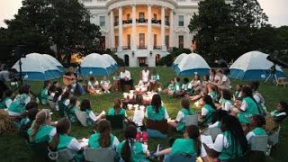 Obama to scouts: 'What are you guys doing in my yard...