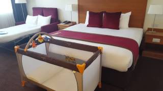 Inside the Aberdeen Altens Hotel - family room with kitchen annex.
