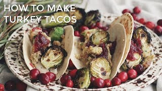 Leftover turkey tacos