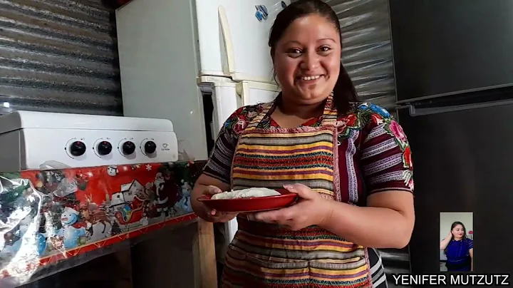 Moliendo Nixtamal en Piedra de moler