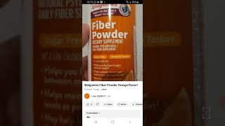 Day One Walgreens Fiber Powder!