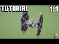 Minecraft TIE Fighter Tutorial | 1:1 Scale