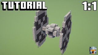 Minecraft TIE Fighter Tutorial | 1:1 Scale