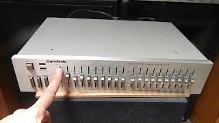 OPINIÃO - EQUALIZADOR GRADIENTE ES-10 LINHA COMPO 1982 -