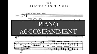 Love's Minstrels (R.V. Williams) Piano Accompaniment/Vocal Guide - Karaoke