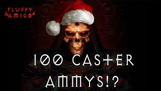 Diablo 2 Resurrected - Crafting 100 Caster Amulets!