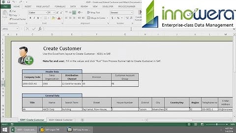 XD01 - Create Customer And Upload Attachments From Excel