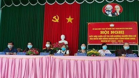 Ứng cử viên HĐND tỉnh tiếp xúc với cử tri huyện Tam Bình