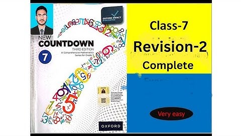class 7 Revision 2 complete| new countdown third edition book 7 Revision 2 complete solution |oxford