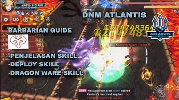 PART 1 BARBARIAN GUIDE!! || Dragon Nest M Atlantis Private Server