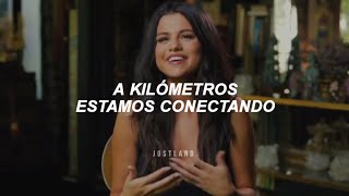 Video thumbnail of "a kilómetros estamos conectando ♡ [Letra/Lyrics] || Kali Uchis - Telepatía"