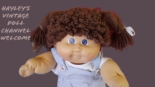 Adult Doll Collection Vintage Cabbage Patch Kid 1985 Brown Yarn Hair👧