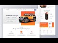 Build A Responsive Car Rental Website Using HTML CSS &amp; JavaScript