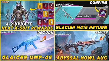 🔴 NEXT X-SUIT CONFIRM | GLACIER M416 RETURN CONFIRM | GLACIER UMP RETURN? | ABBYSAL HOWL AUG CANCEL🤬