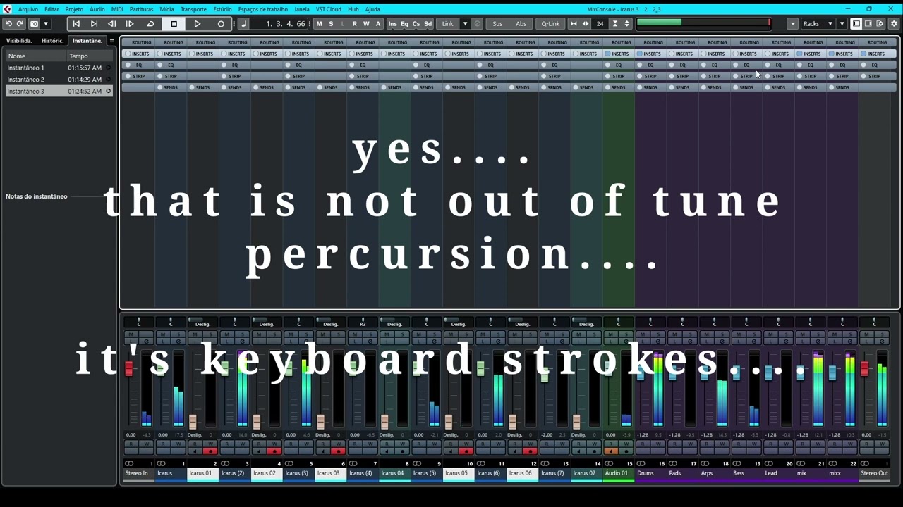 Icarus 3 -  space presets played live and messups :)