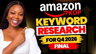 Amazon KDP Keyword Research for Q4 2026 | Cookbooks (FINAL PART)