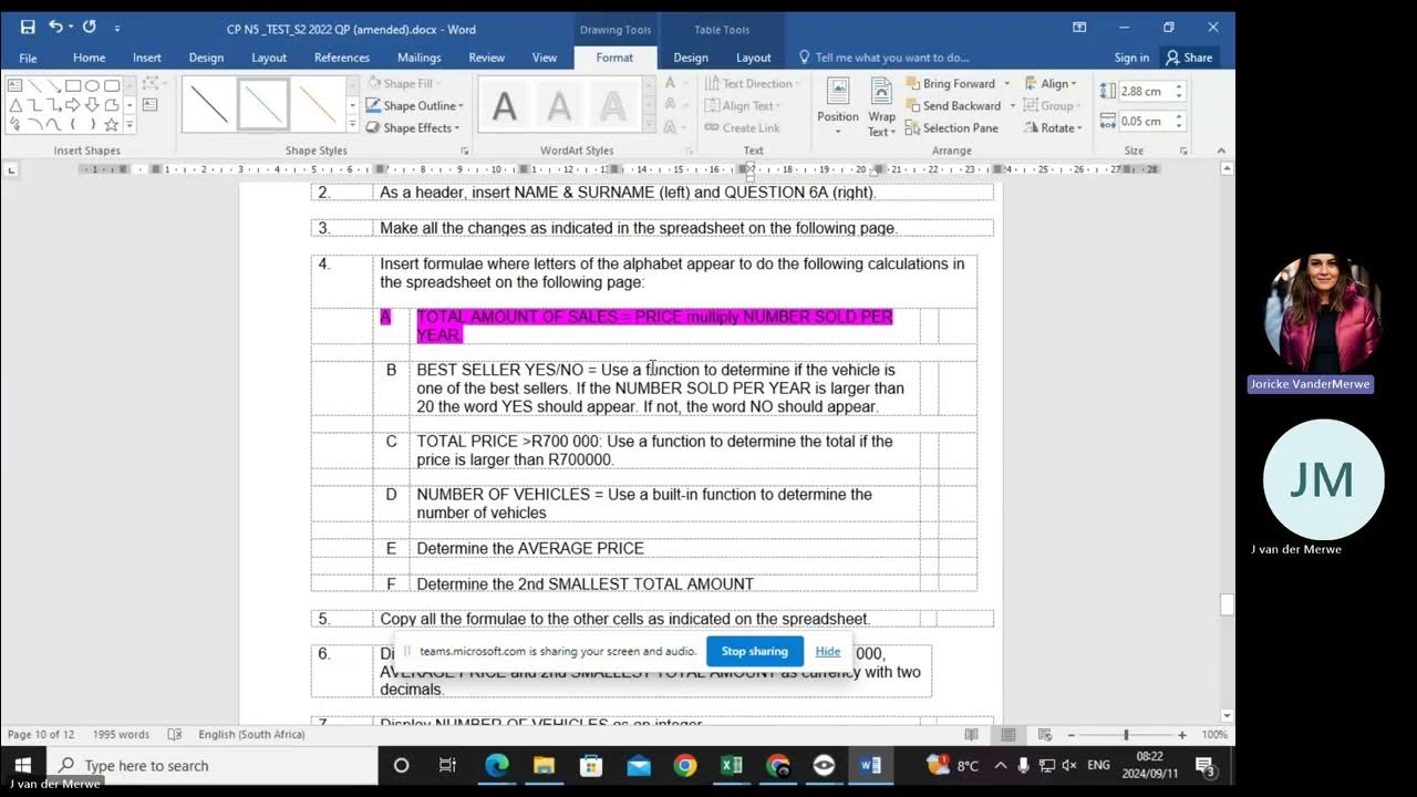 CP N5 EXCEL - YouTube