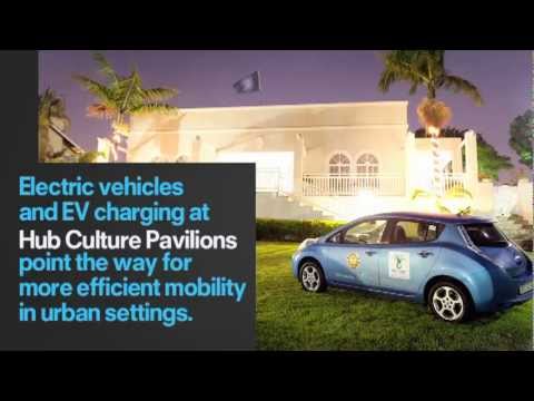 Nissan Leaf at Hub Culture Pavilion Durban