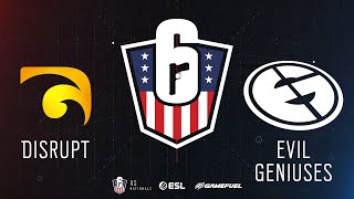 Disrupt vs. Evil Geniuses | Rainbow Six: US Nationals - 2019 | Stage 3 | Western Conference Finals |