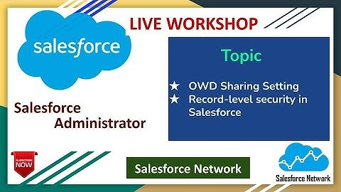 Day 27 Record Level Security | Salesforce Administrator Workshop | Salesforce Network