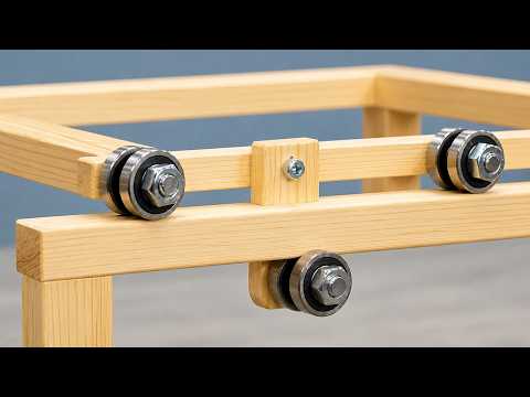 99% Carpenters Don't Know This Bearing Trick! A Genius DIY Woodworking Tool