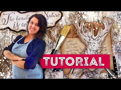 TUTORIAL - THE BEAUTY OF THE NATURE by Cristina Radovan - STAMPERIA