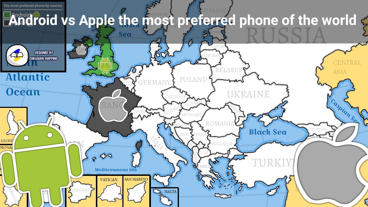 Android vs Apple the most preferred phone of the world - YouTube