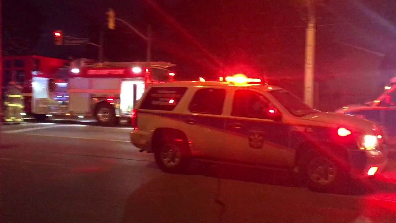 Peel Police Peel Paramedics & Brampton Fire at MVA - YouTube