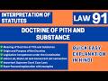 Doctrine of Pith and Substance | Constitutional Law | LLB BALLB Judiciary UGC NET AIBE