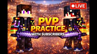 Minecraft PVP Practice with Subscribers! live