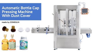 How to use ZS-XG16D2 Automatic Bottle Cap Pressing Machine With Dust Cover