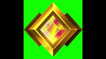 fortnite gold logo green screen (animated)