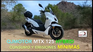 Prueba QJMotor 125 MTX Hybrid el scooter casi hibrido