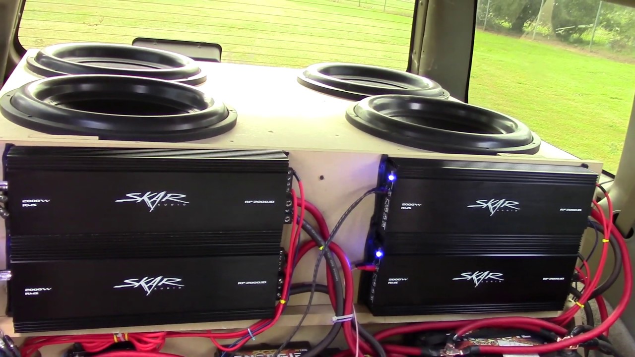 4 SKAR 15S AND 4 SKAR AMPS YouTube