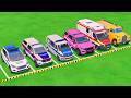 VUS GAME - TRANSPORTING POLICE CARS, FIRE DEPARTMENT, AMBULANCE VEHICLES WITH TRUCKS - FS22 #395
