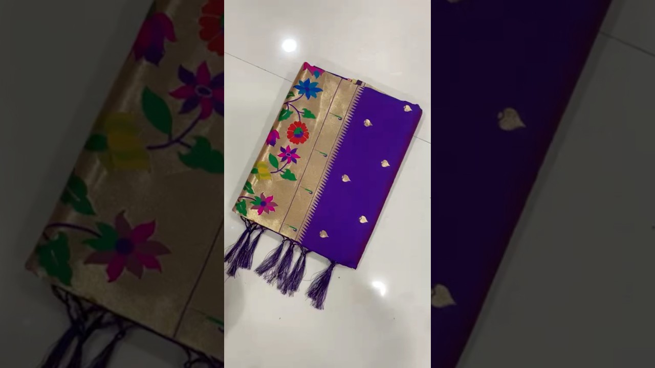 Multicolor Floral Meena Zari Pallu Paithani Saree